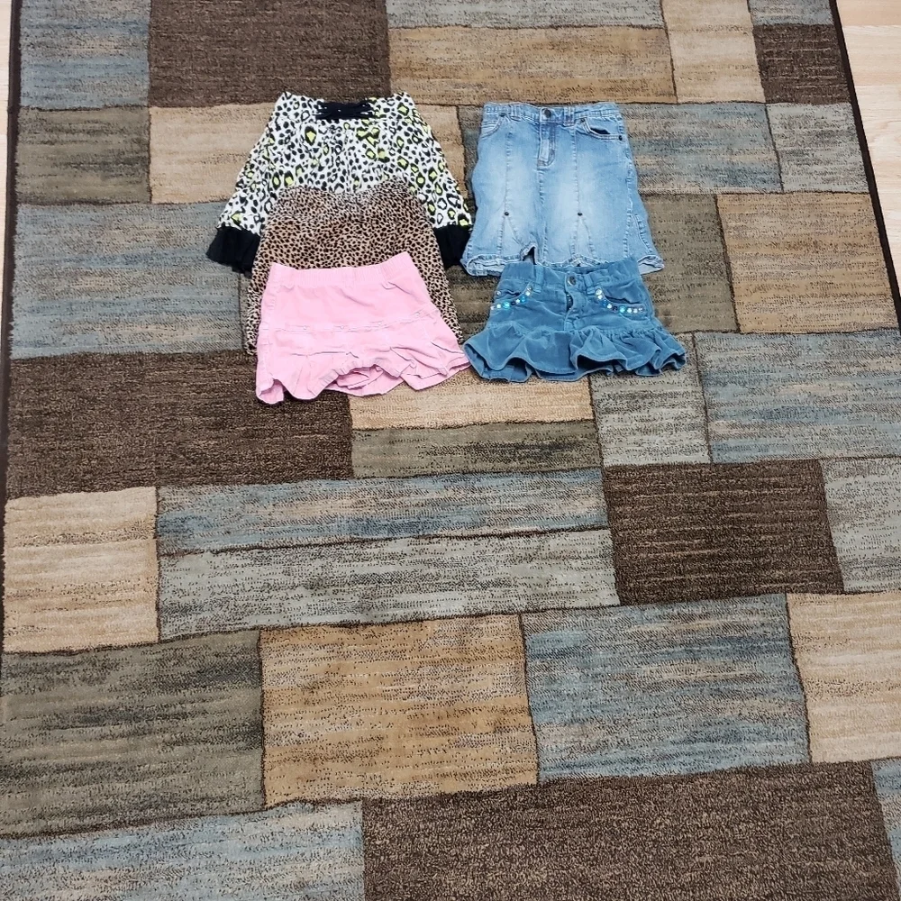 Girls size 5 summer skirt bundle of 5